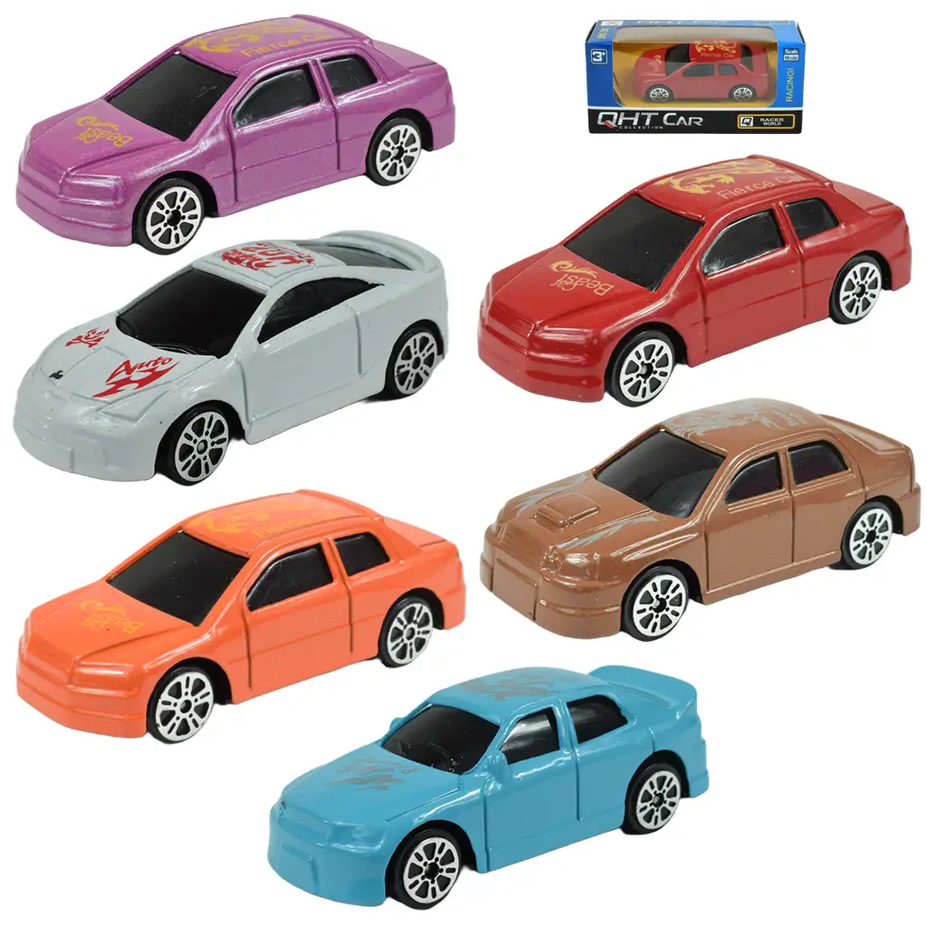 imagen de Colección de coches QHT: Set de coches de carreras de metal en varias versiones 1ud 1/64 1