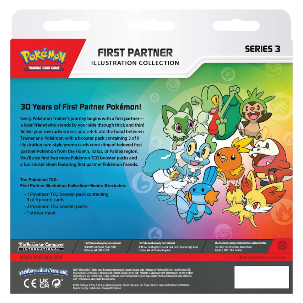 imagen de Colección de Ilustraciones de Primeros Compañeros de Pokémon TCG – Paquete de Coleccionista de la Serie 3 2