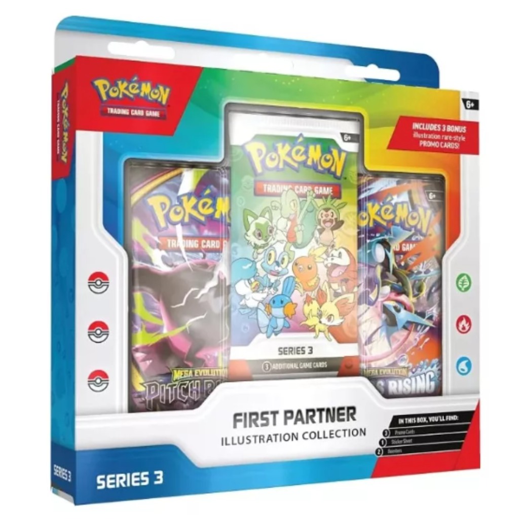 imagen de Colección de Ilustraciones de Primeros Compañeros de Pokémon TCG – Paquete de Coleccionista de la Serie 3 1