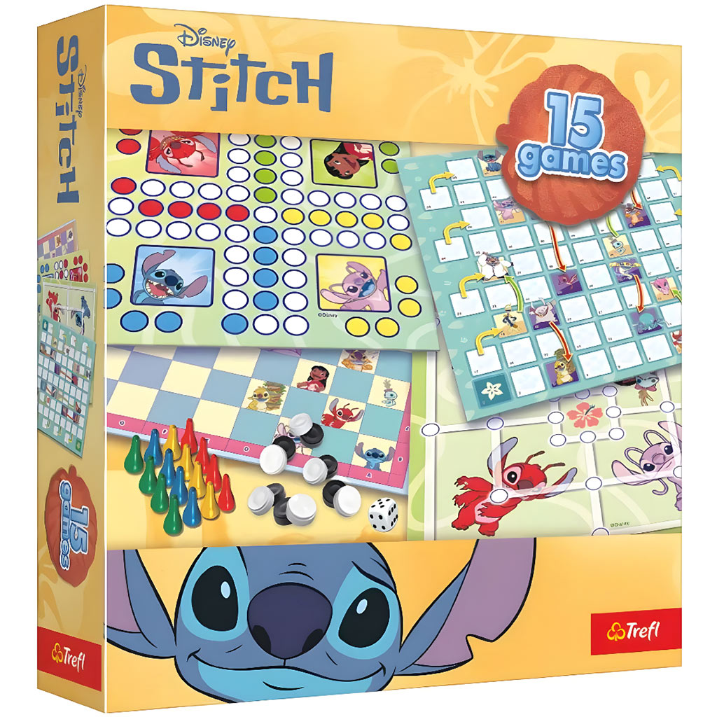 imagen de Colección de juegos Disney Stitch de 15 piezas - Trefl 1