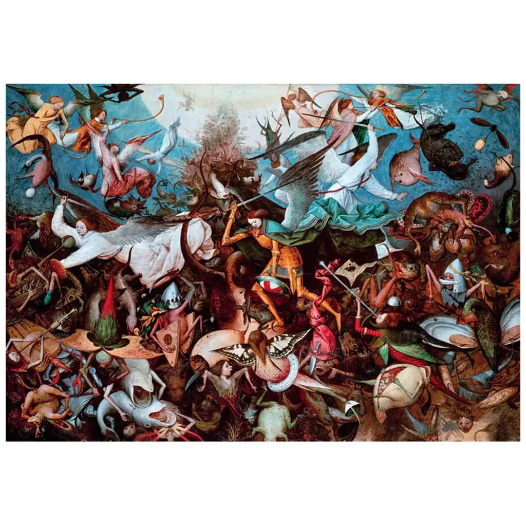 imagen de Colección Museo: Bruegel - La caída de los ángeles rebeldes puzzle de 1000 piezas con póster - Clementoni 2