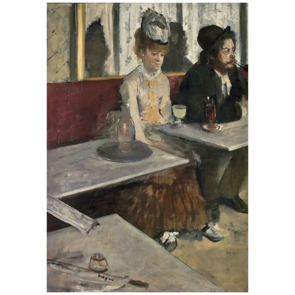 imagen de Colección Museo: Edgar Degas - En un café puzzle de 1000 piezas con póster - Clementoni 2