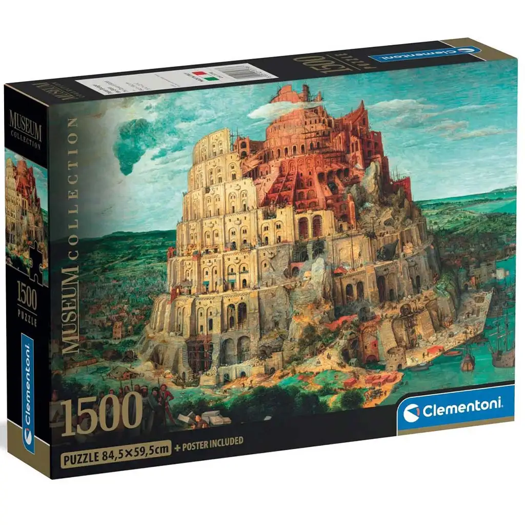 imagen de Colección Museo: Torre de Babel rompecabezas compacto de 1500 piezas - Clementoni 1