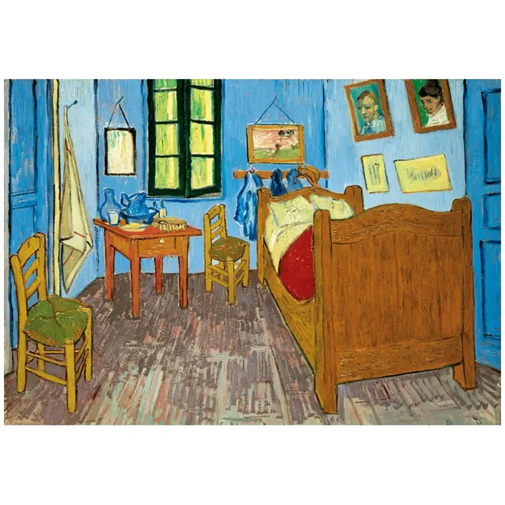 imagen de Colección Museo: Van Gogh - La habitación de Van Gogh en Arles rompecabezas de 1000 piezas con póster - Clementoni 2