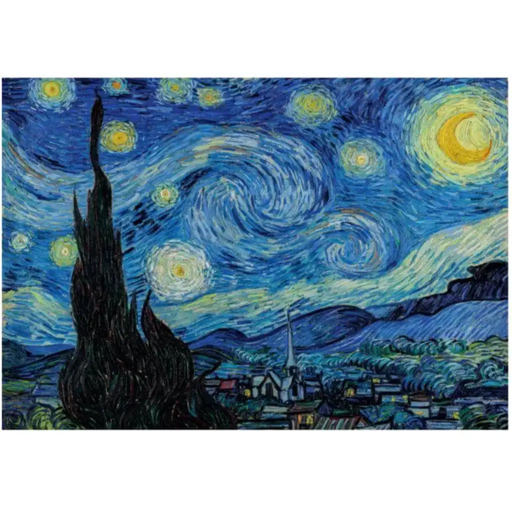 imagen de Colección Museo: Van Gogh - La noche estrellada HQC 1000 piezas con póster - Clementoni 2
