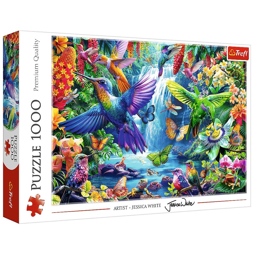 imagen de Colibrí en la jungla puzzle de 1000 piezas - Trefl 1