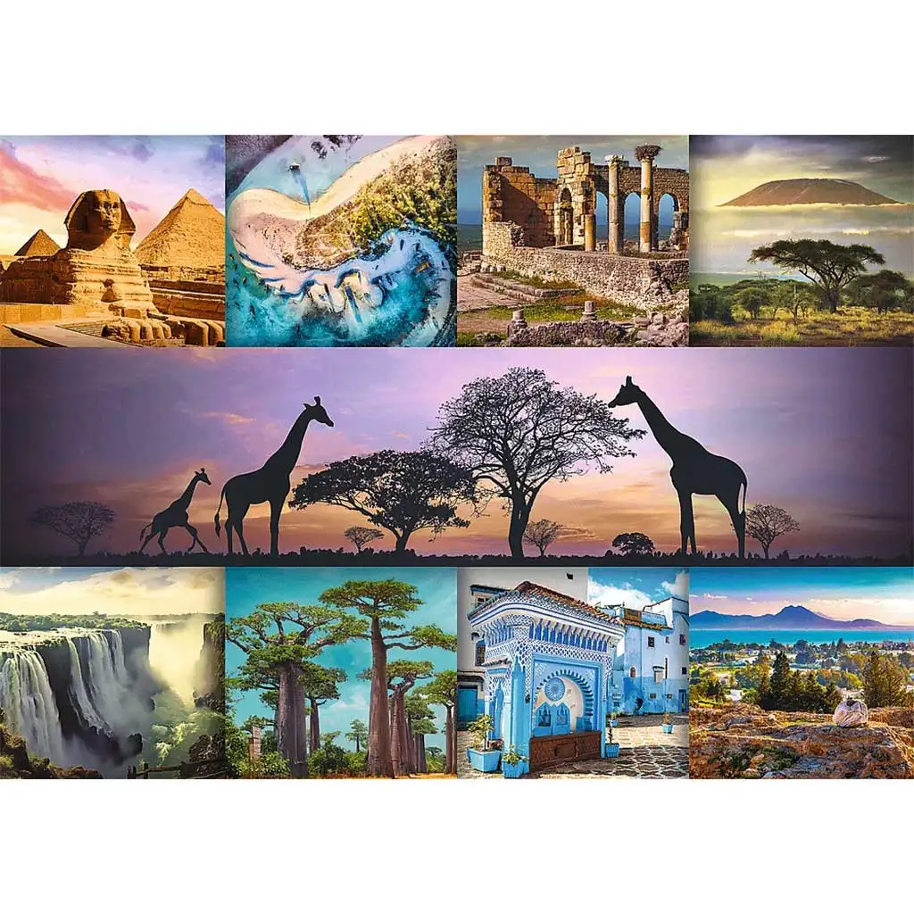 imagen de Collage de África puzzle de 1000 piezas HQ - Trefl 2