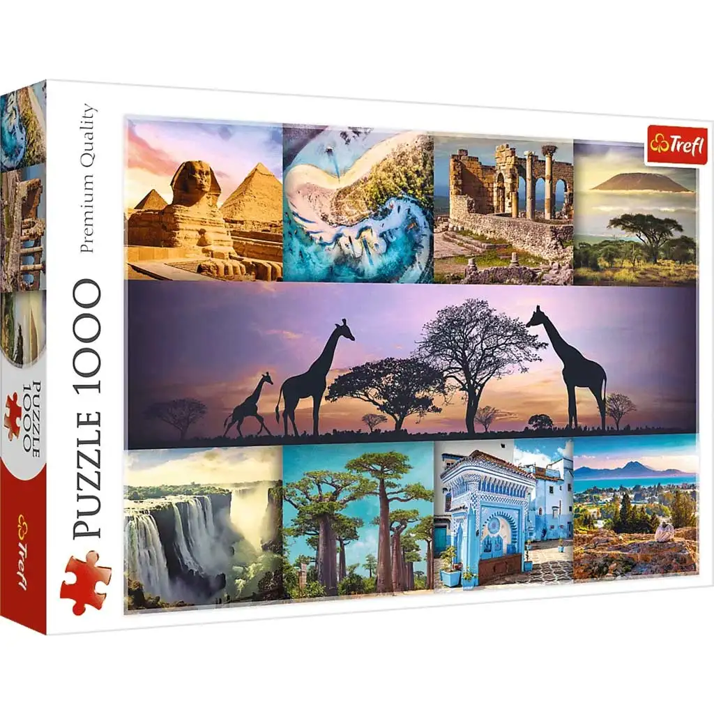 imagen de Collage de África puzzle de 1000 piezas HQ - Trefl 1