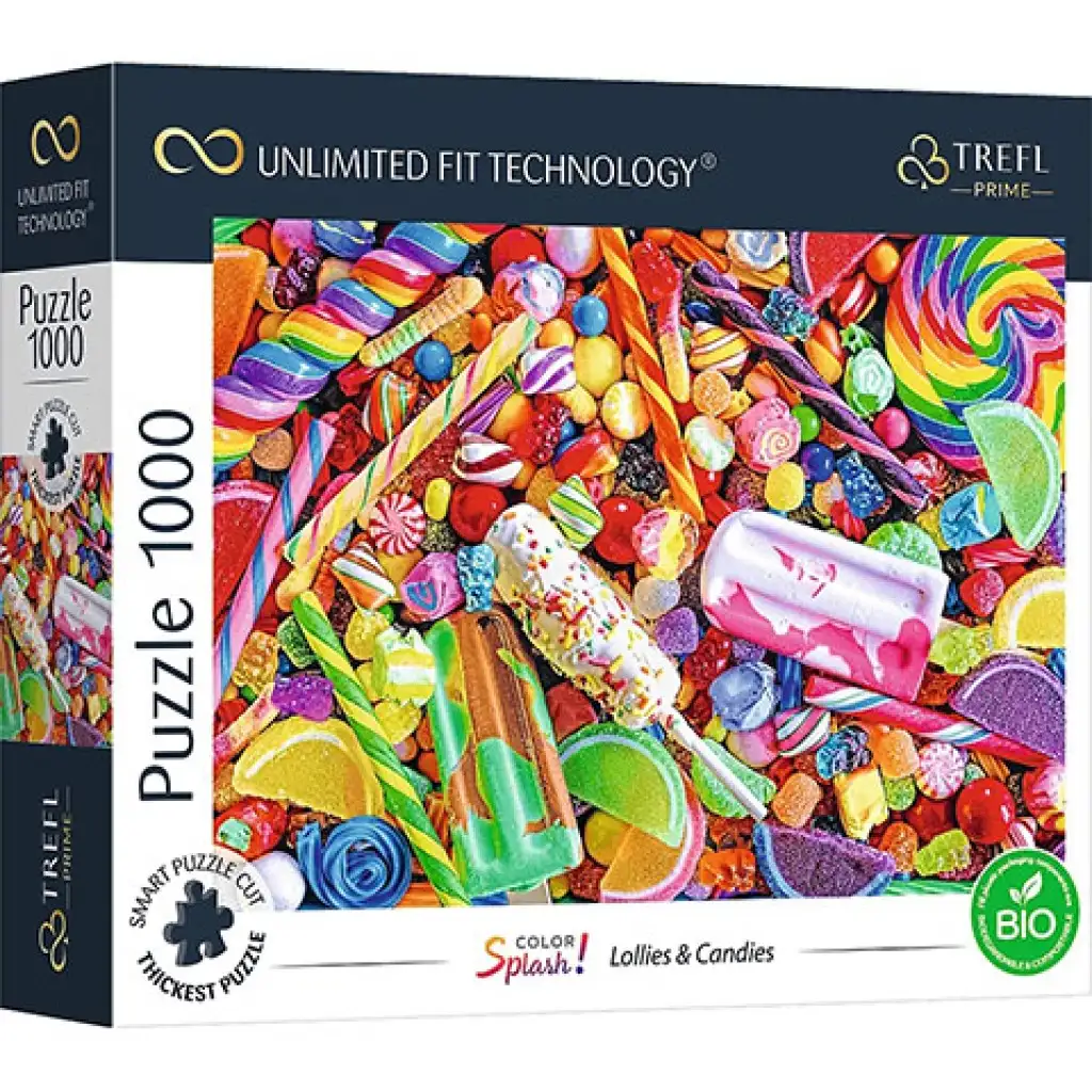 imagen de Color Splash Caramelos y Chupetes 1000 piezas UFT puzzle - Trefl 1