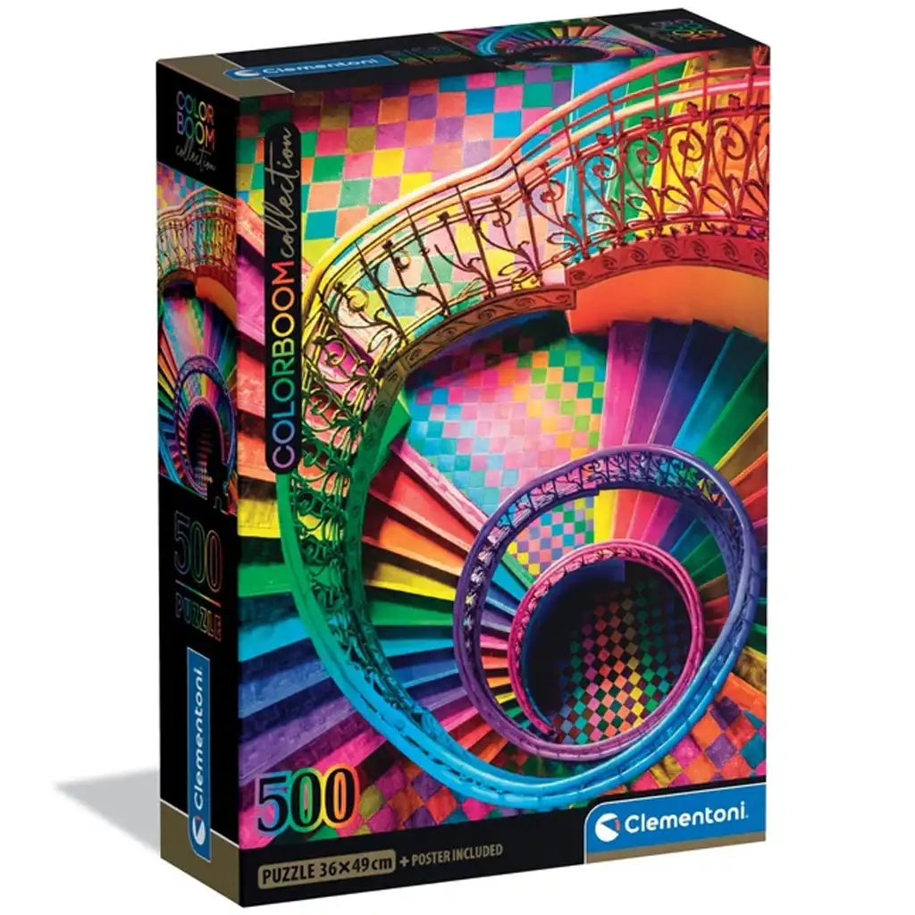imagen de Colorboom Collection: Rompecabezas de 500 piezas de Escaleras de Colores - Clementoni 1