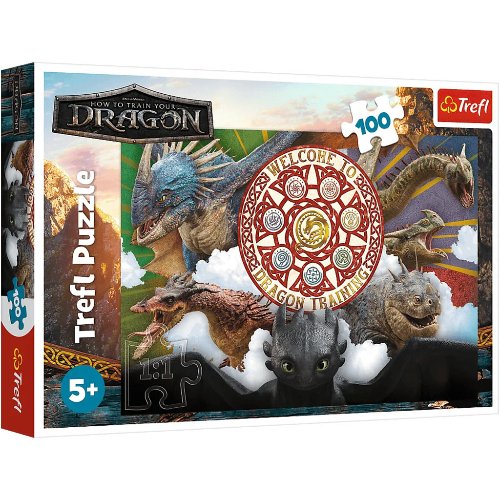 imagen de Cómo entrenar a tu dragón 100 piezas puzzle - Trefl 1