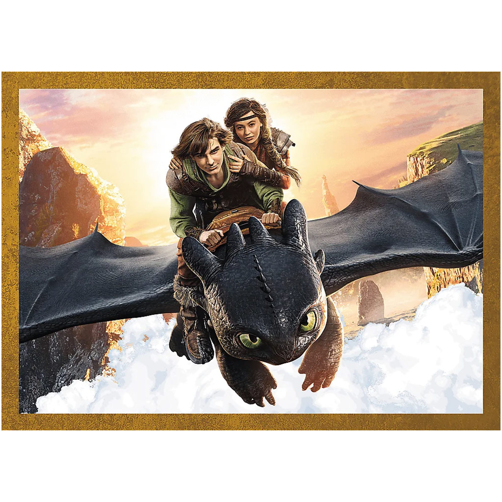 imagen de Cómo entrenar a tu dragón 4 en 1 puzzle - Trefl 3