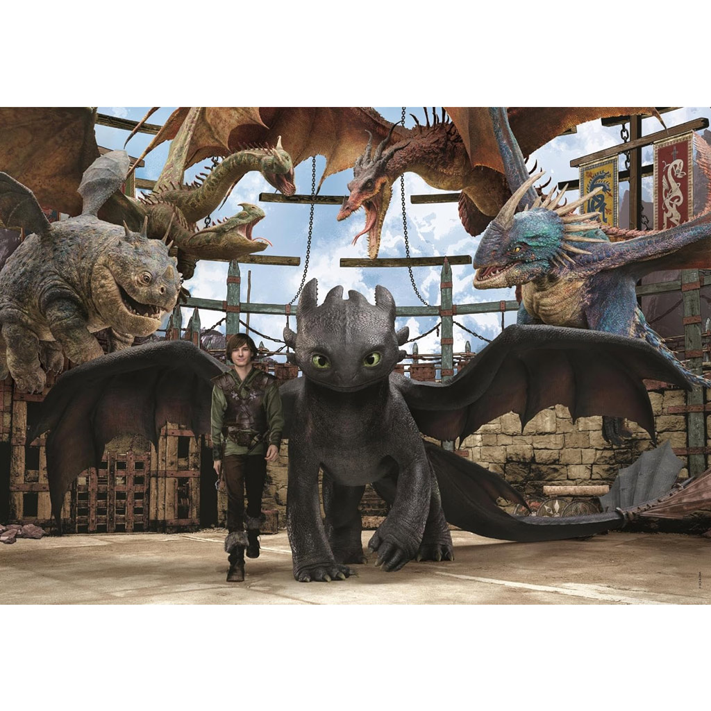 imagen de Cómo entrenar a tu dragón alianza de dragones 104 piezas Supercolor puzzle - Clementoni 2
