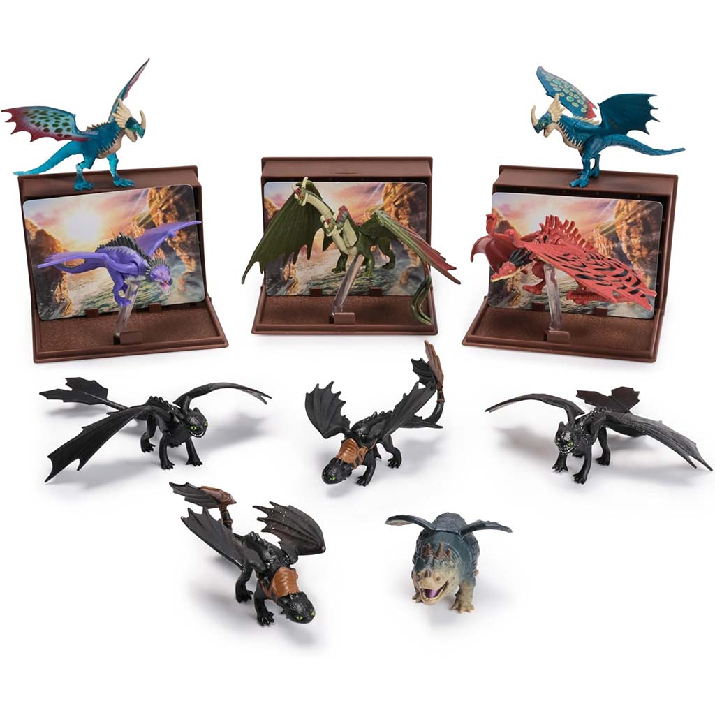 imagen de Cómo entrenar a tu dragón: figura de dragón coleccionable con carta de Book of Dragons - Spin Master 2