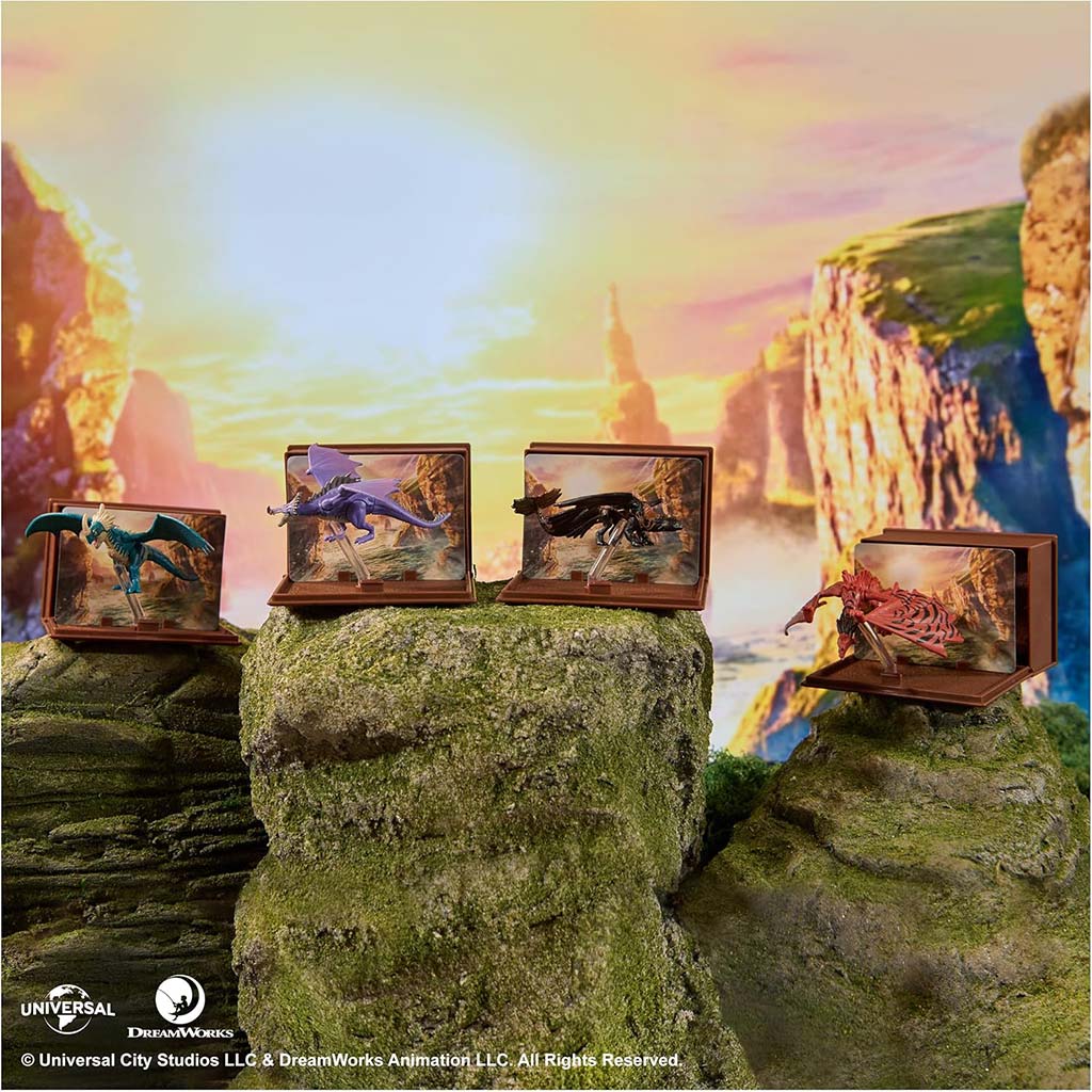 imagen de Cómo entrenar a tu dragón: figura de dragón coleccionable con carta de Book of Dragons - Spin Master 3