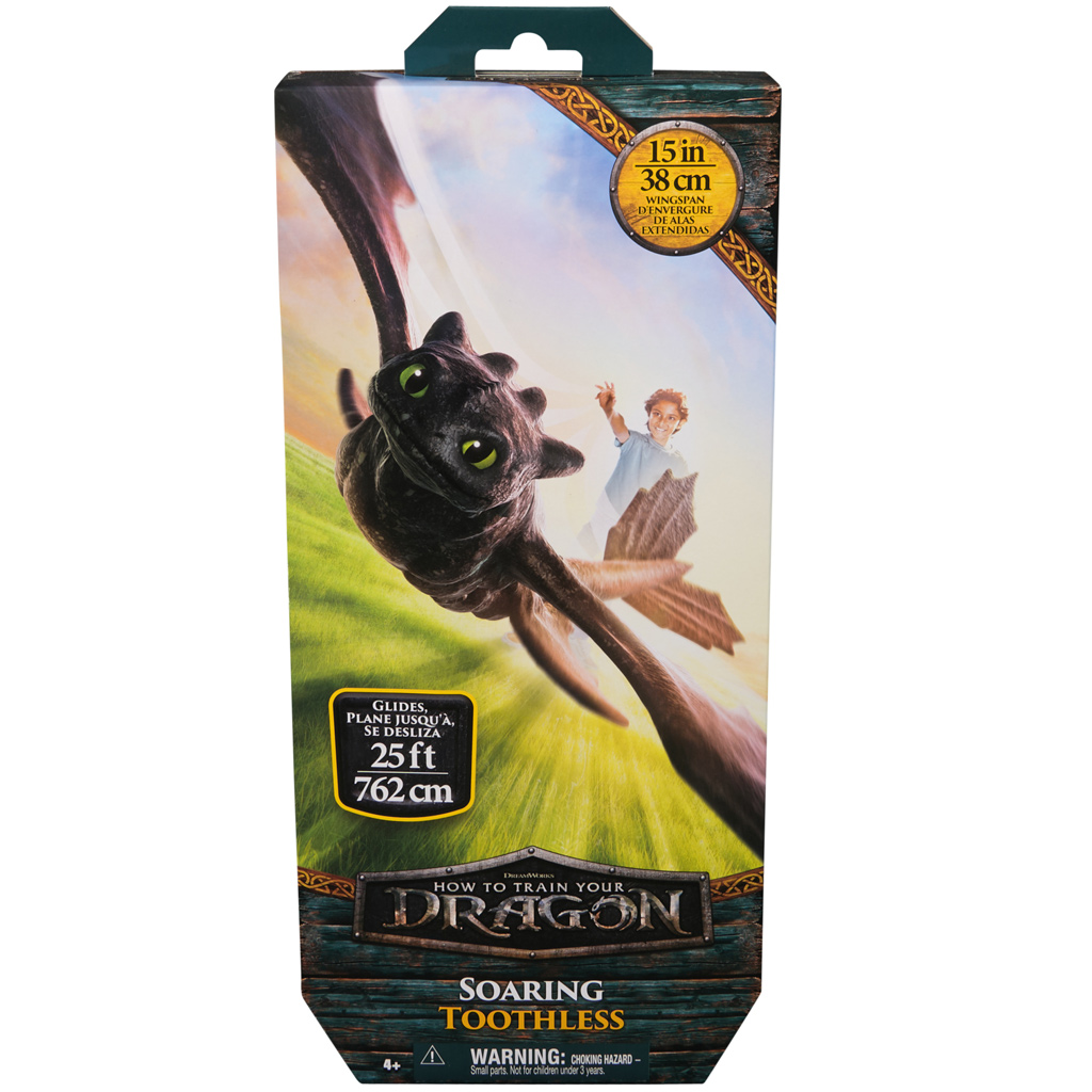 imagen de Cómo entrenar a tu dragón: Figura de dragón sin dientes de espuma voladora - Spin Master 1