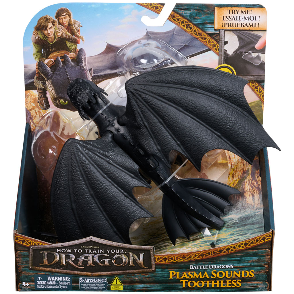 imagen de Cómo entrenar a tu dragón: Figura de juego de Chimuelo con sonidos de plasma - Spin Master 1