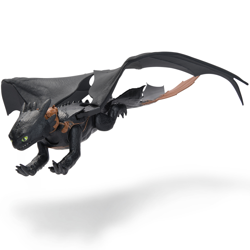 imagen de Cómo entrenar a tu dragón: Figura de juego de Chimuelo Ultimate Plasma Blast con luz y sonido de 38 cm - Spin Master 2