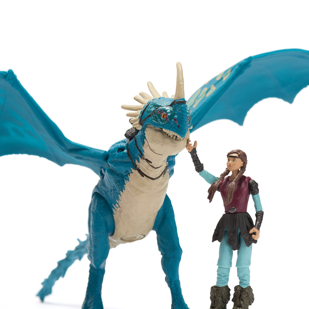 imagen de Cómo entrenar a tu dragón: Set de figura de Dragón Deslizante y Astrid - Spin Master 2