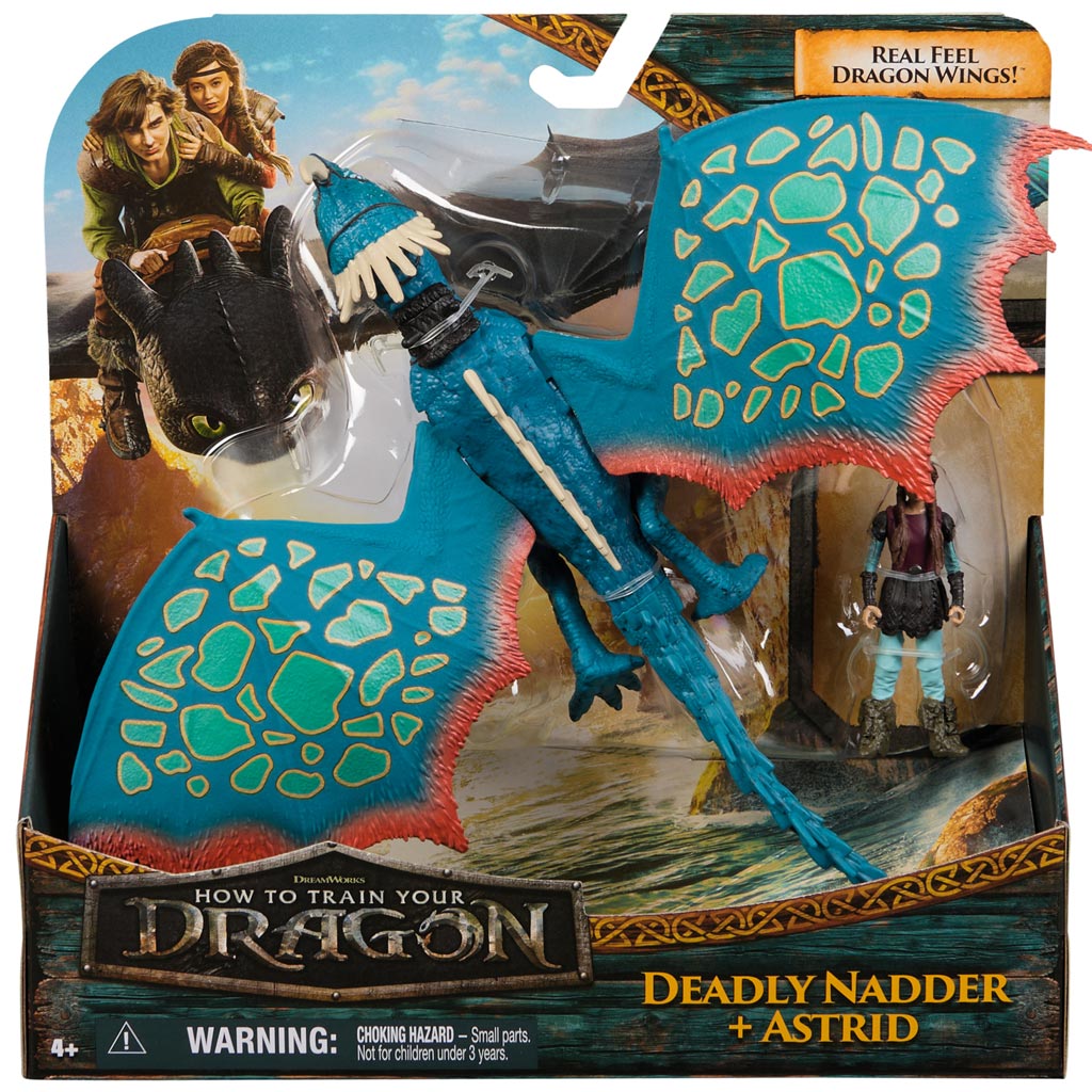 imagen de Cómo entrenar a tu dragón: Set de figura de Dragón Deslizante y Astrid - Spin Master 1