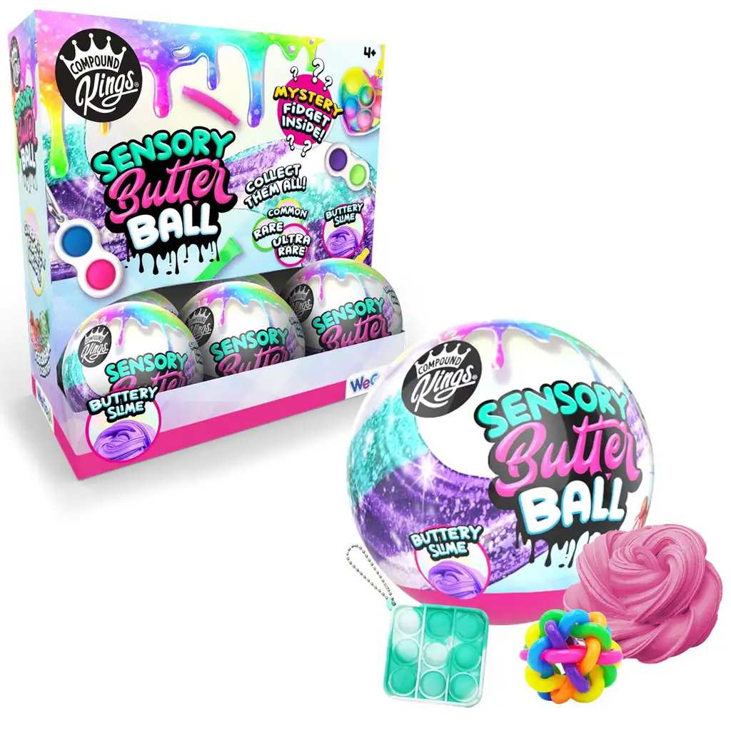imagen de Compound Kings: Bola de slime de mantequilla aromática sorpresa con juguete antiestrés 1ud 1