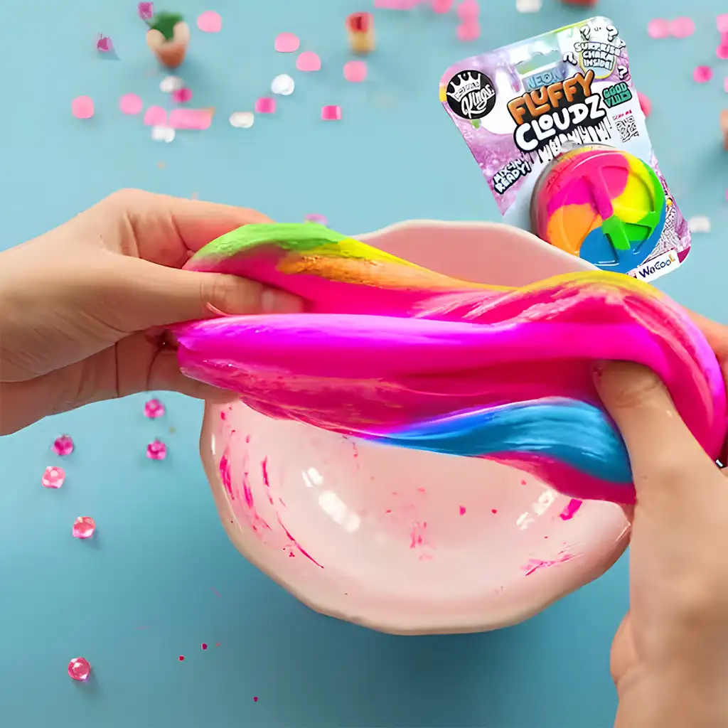 imagen de Compound Kings: Neon Fluffy Cloudz - Buenas vibras slime aromatizado con sorpresa 2