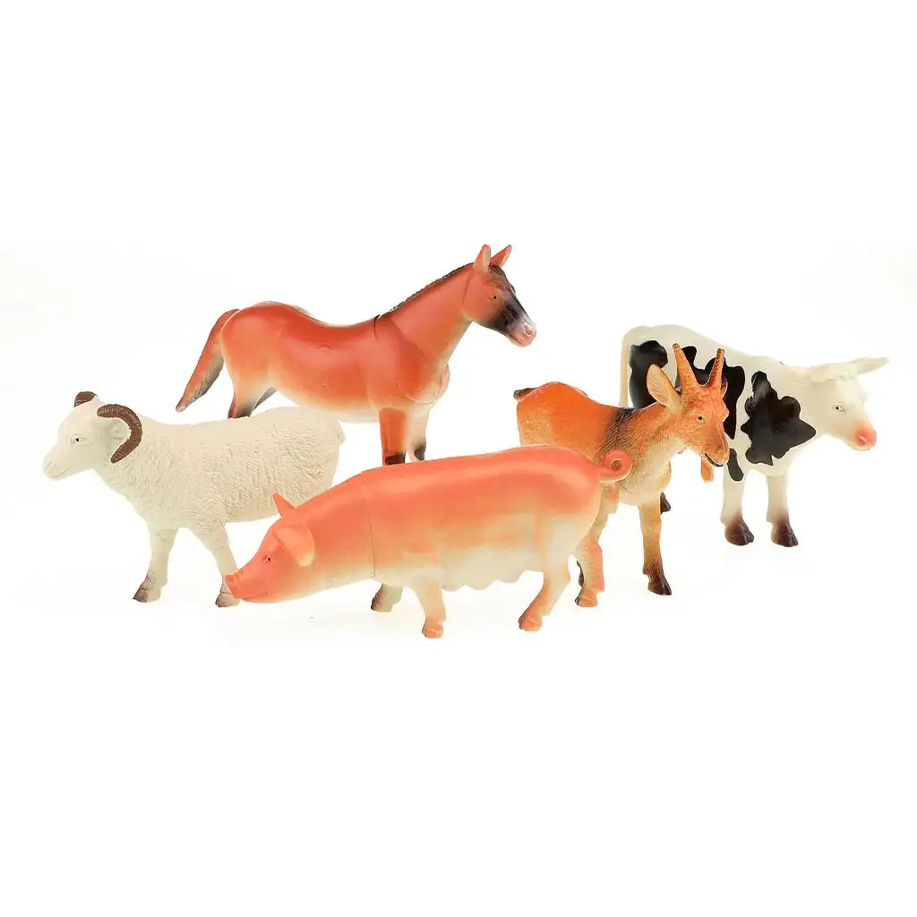 imagen de Conjunto de 5 animales de la granja Animal World 2