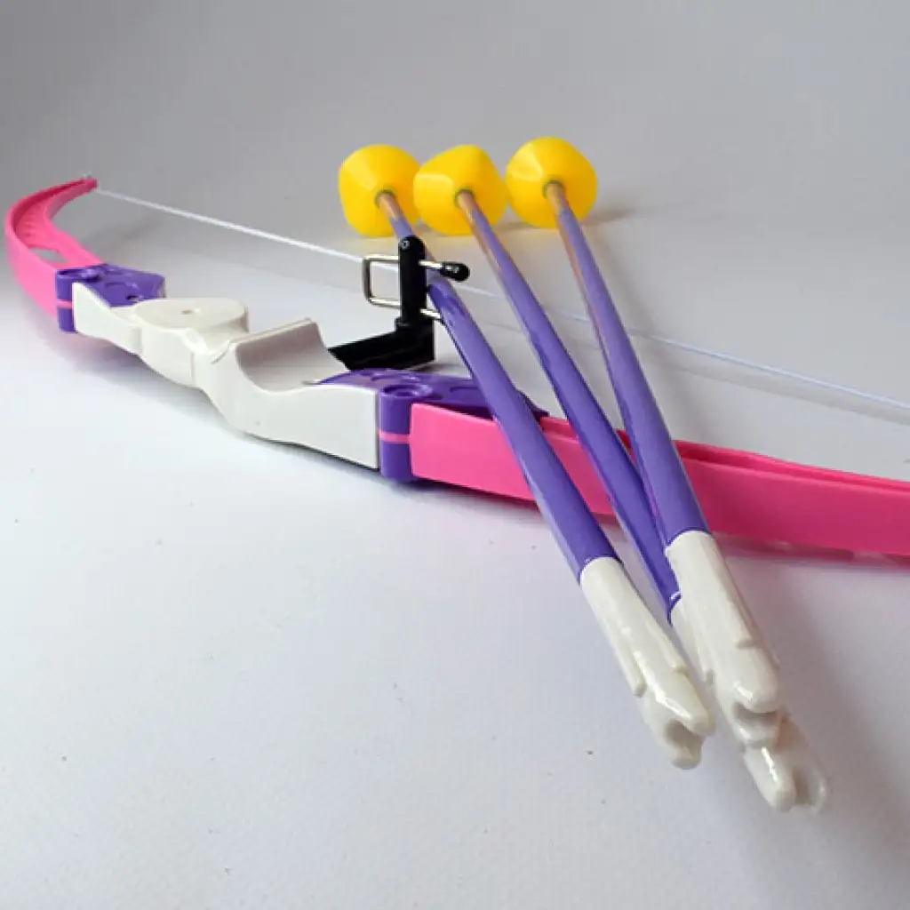 imagen de Conjunto de arco rosa con flechas de ventosa de 54 cm 5