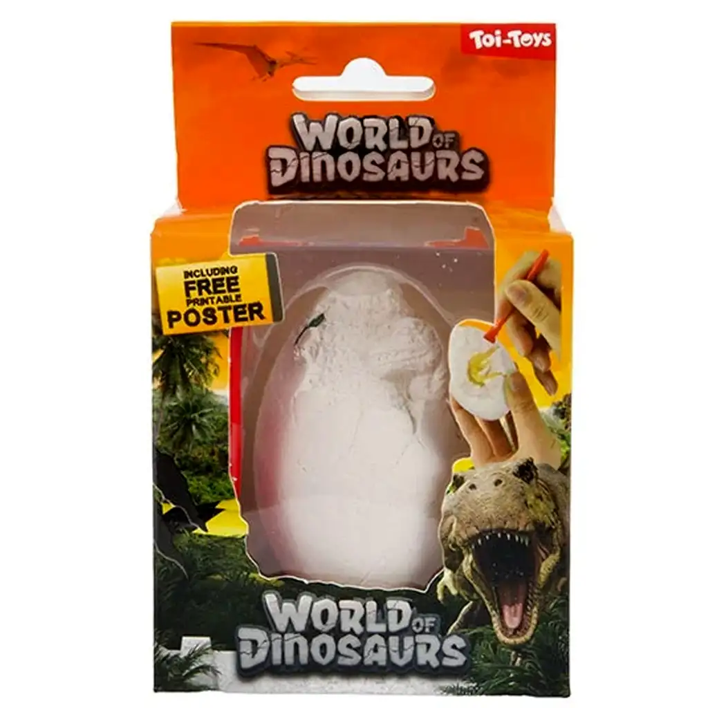imagen de Conjunto de arqueología de dinosaurios en forma de huevo World of Dinosaurs 1
