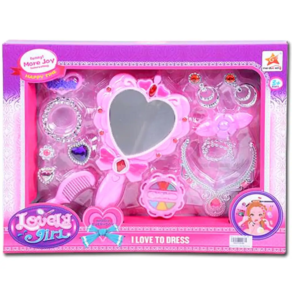 imagen de Conjunto de belleza Lovely Girl con espejo iluminado 1