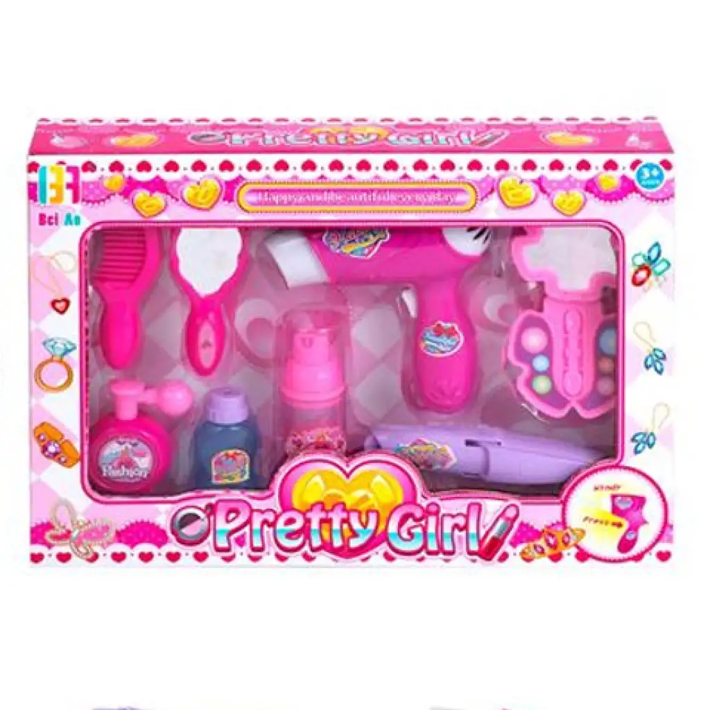 imagen de Conjunto de belleza Pretty Girl con secador de pelo y accesorios 1