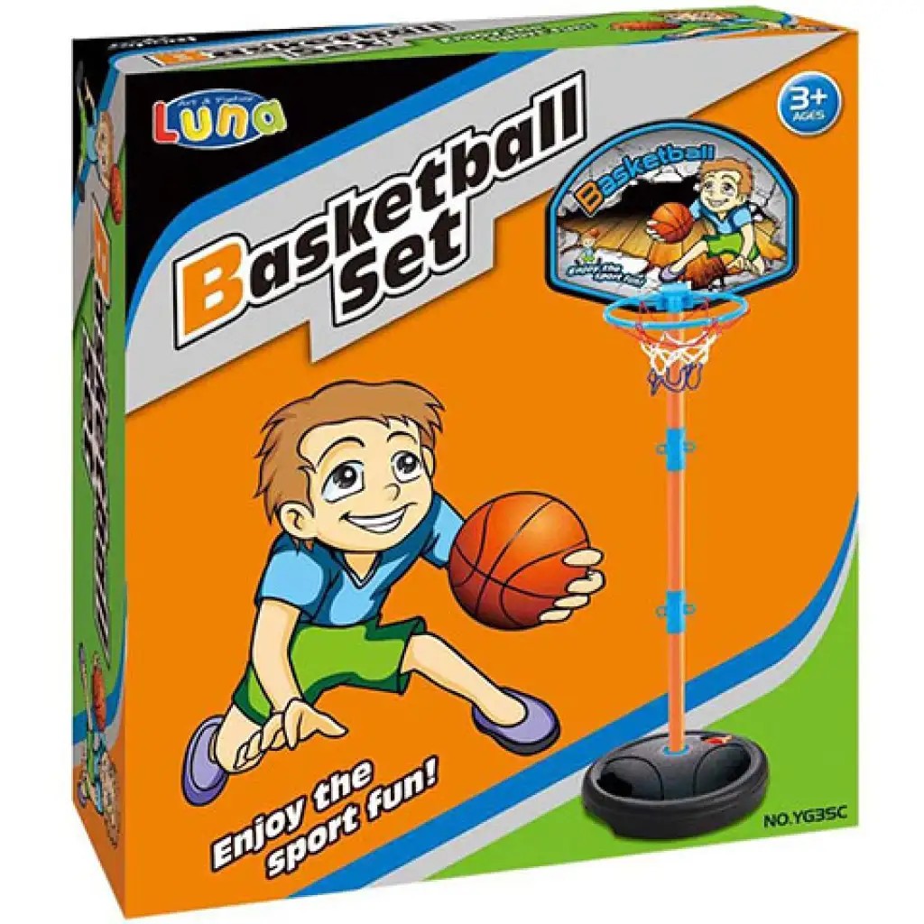 imagen de Conjunto de canasta de baloncesto ajustable 1