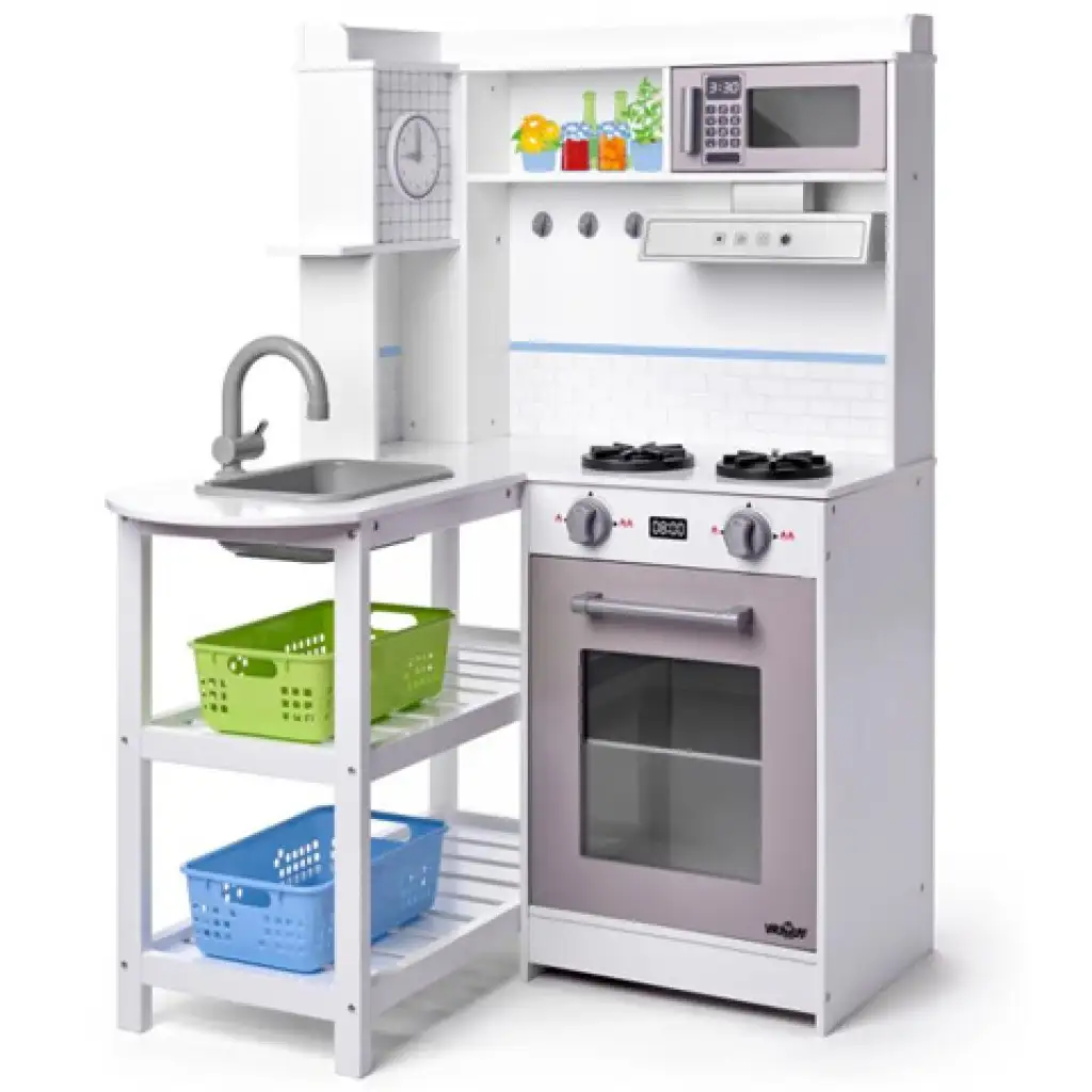 imagen de Conjunto de cocina en esquina con cestas de plástico - Woodyland 1