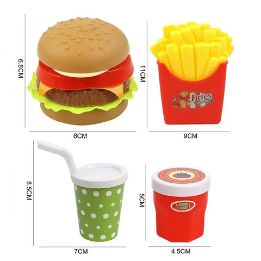 imagen de Conjunto de comida de hamburguesas gourmet 2