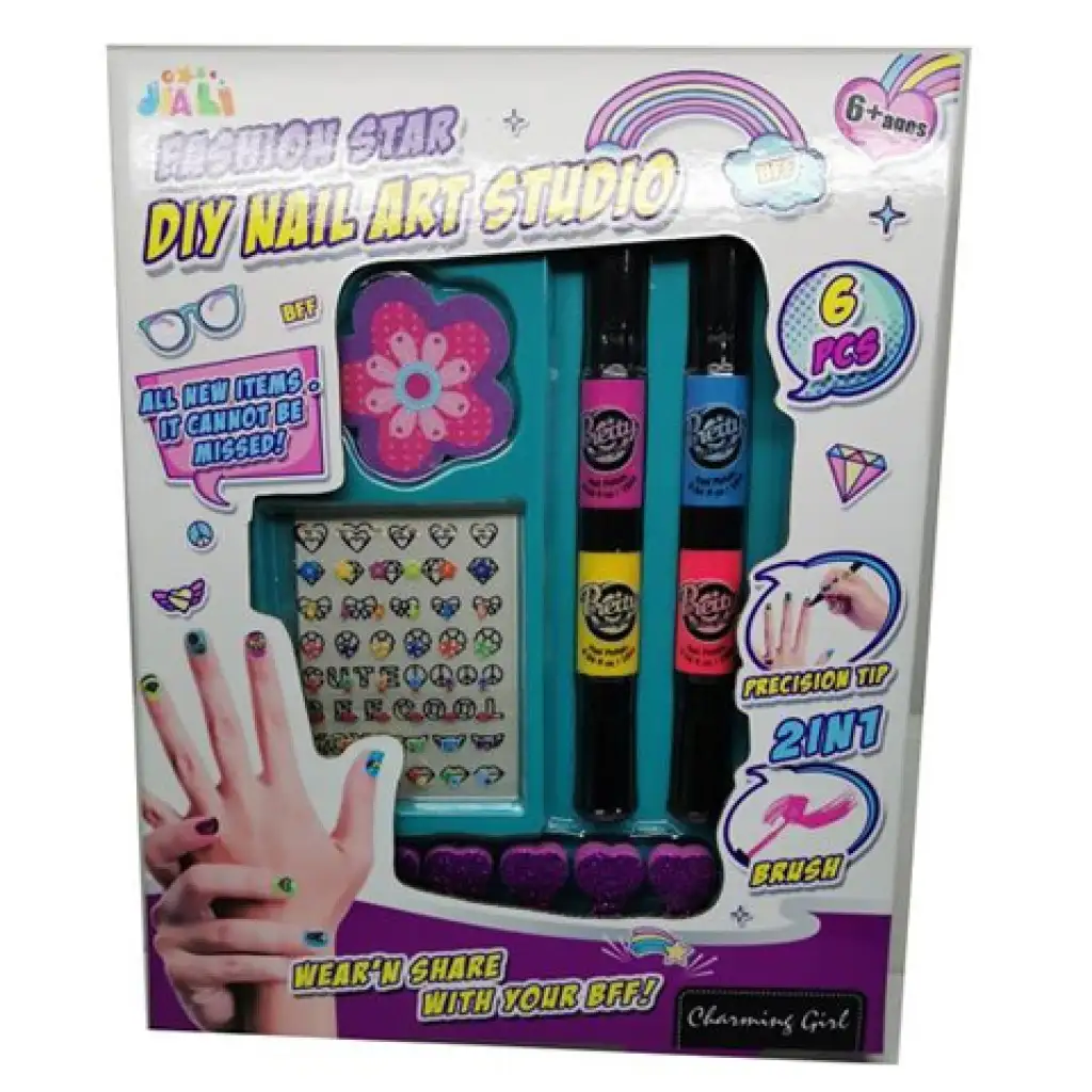 imagen de Conjunto de decoración de uñas Fashion Star con pegatinas y accesorios 1
