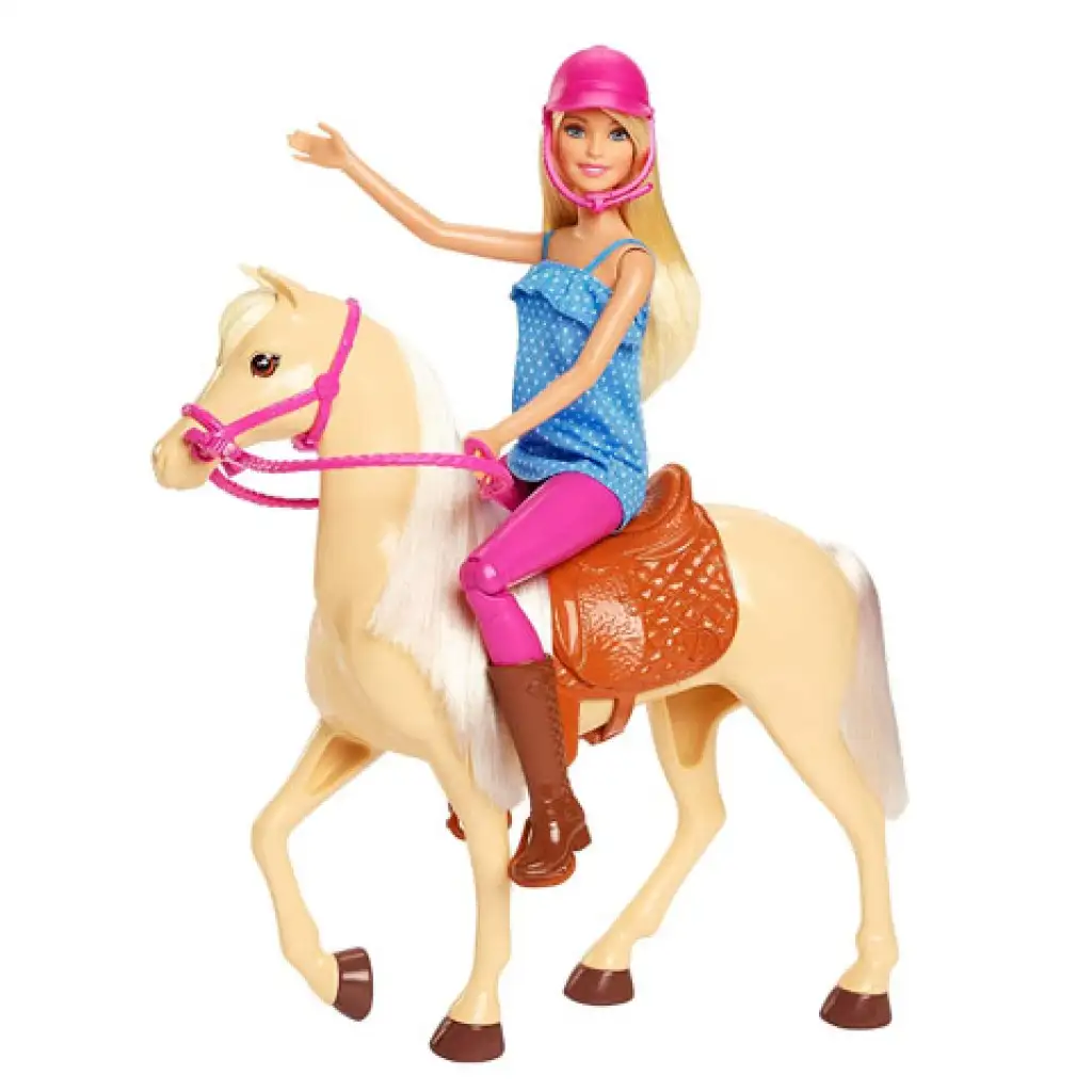 imagen de Conjunto de equitación de Barbie con muñeca - Mattel 2