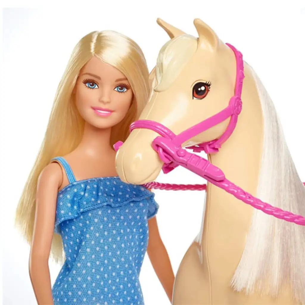 imagen de Conjunto de equitación de Barbie con muñeca - Mattel 3