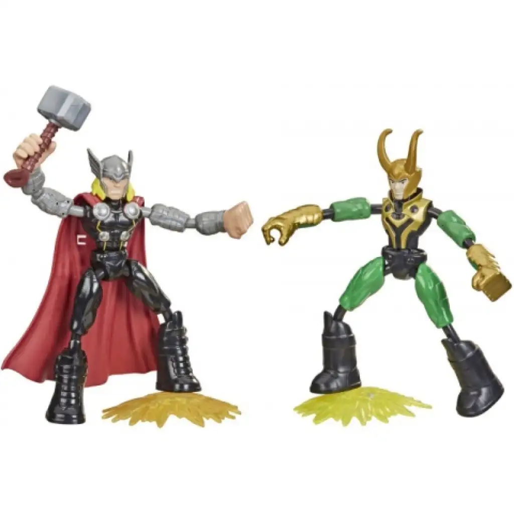 imagen de Conjunto de figuras Bend and Flex Thor vs. Loki - Hasbro 2