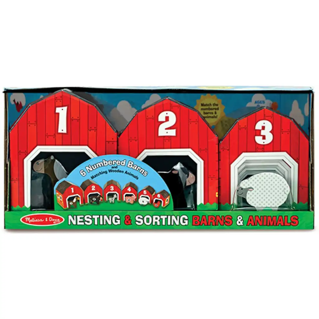 imagen de Conjunto de juego creativo de establo de granja - Melissa & Doug 1