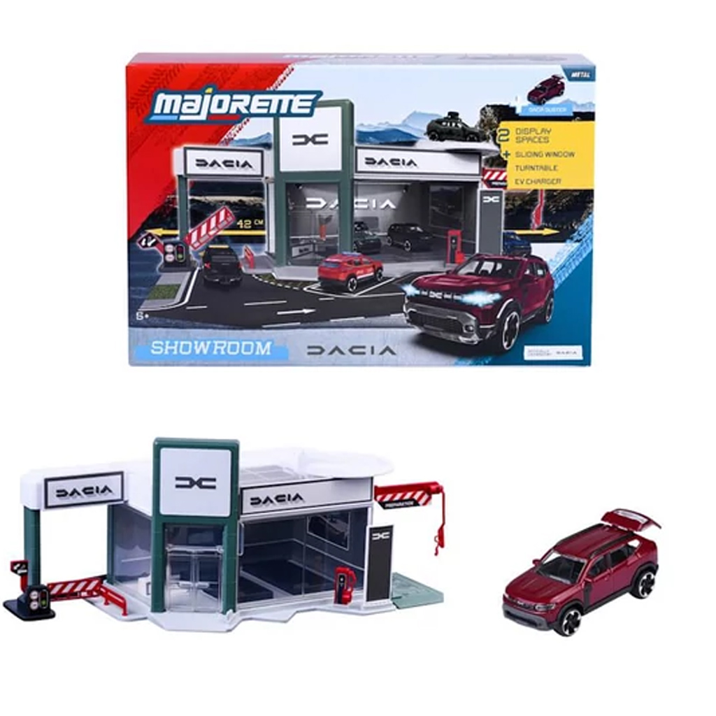 imagen de Conjunto de juego Dacia Showroom con cochecito - Dickie Toys 1