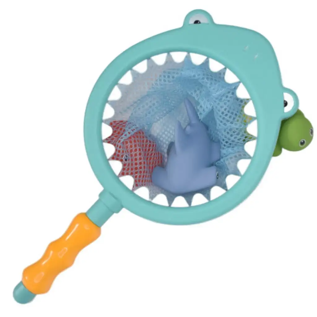 imagen de Conjunto de juego de baño con red de pesca y animales que salpican 3