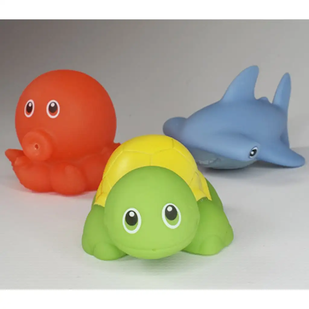 imagen de Conjunto de juego de baño con red de pesca y animales que salpican 4