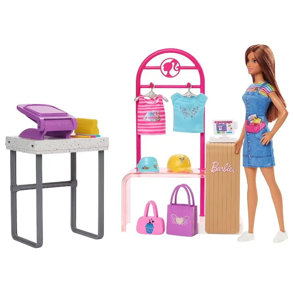 imagen de Conjunto de juego de diseñadora de moda Barbie Boutique - Mattel 2