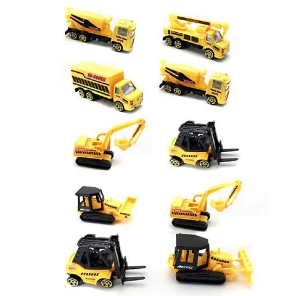 imagen de Conjunto de máquinas de construcción a escala 1:64 de 10 unidades 2
