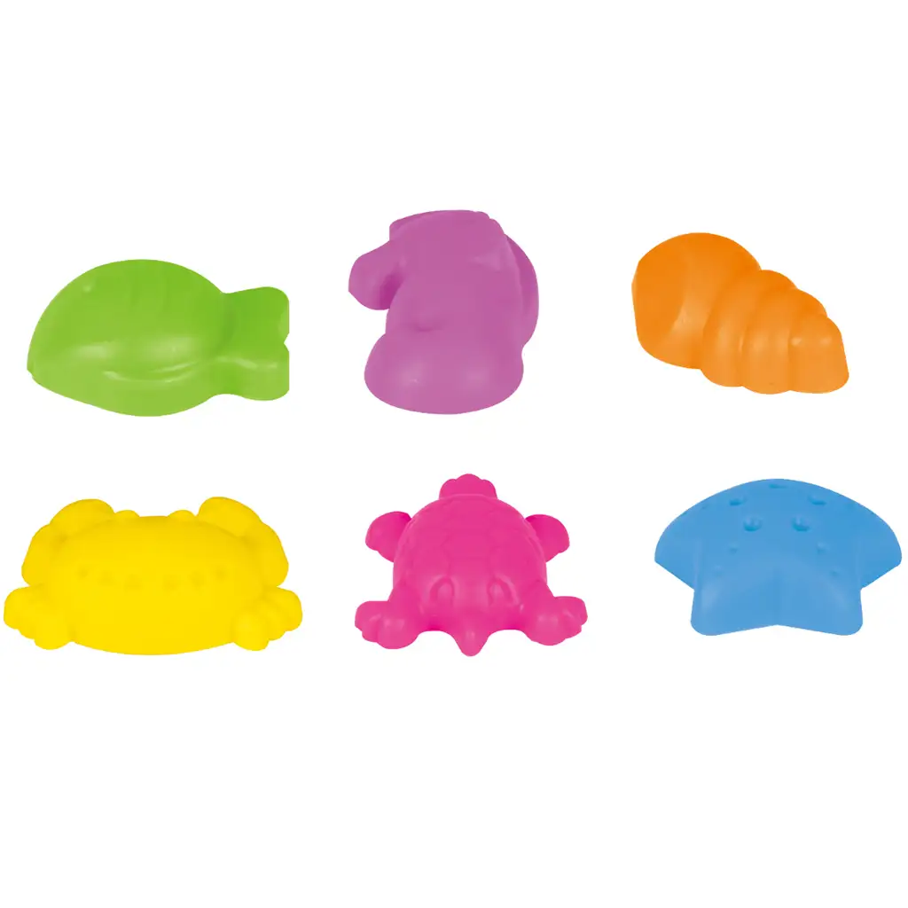 imagen de Conjunto de moldes de arena de animales marinos de 6 piezas 1