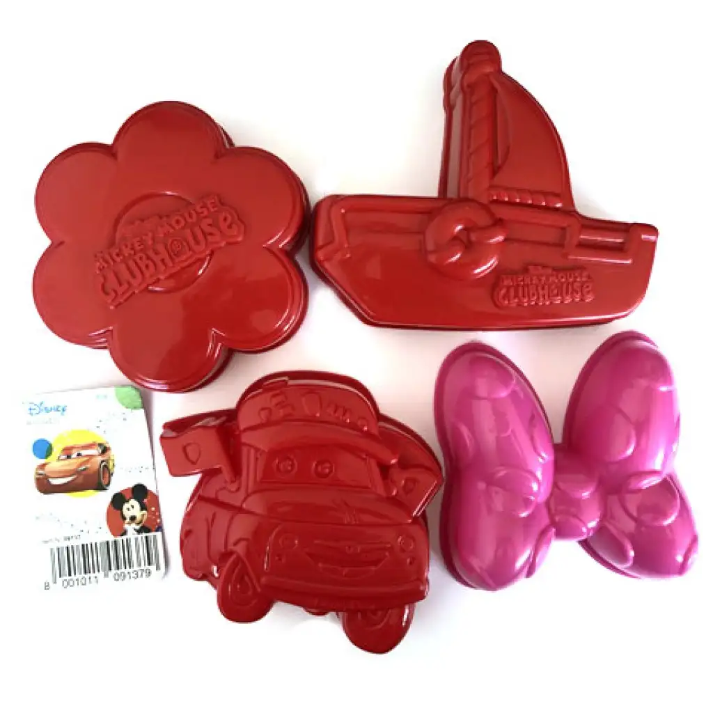 imagen de Conjunto de moldes de arena Disney Cars y Minnie Mouse 4 piezas 2