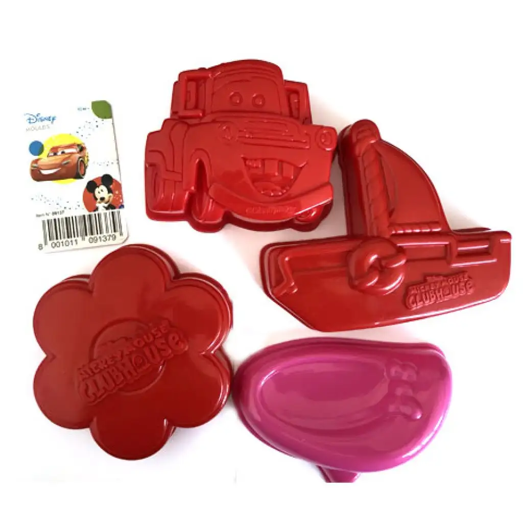 imagen de Conjunto de moldes de arena Disney Cars y Minnie Mouse 4 piezas 4