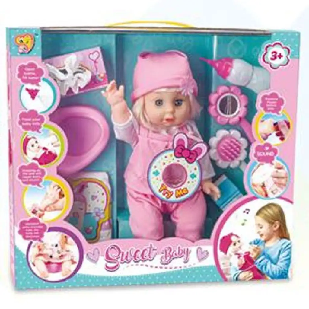 imagen de Conjunto de muñeca llorona Jenny de 35cm 1