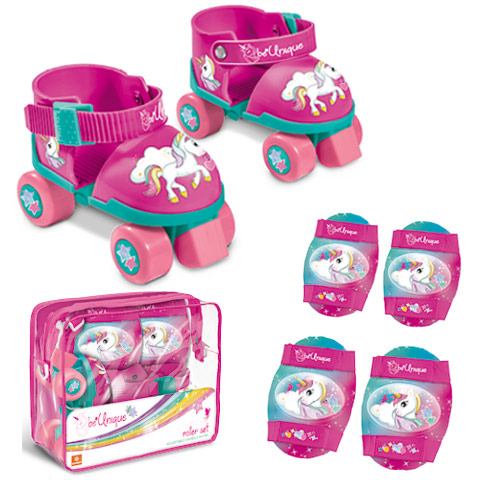 imagen de Conjunto de patines de unicornio con equipo de protección - Mondo Toys 1