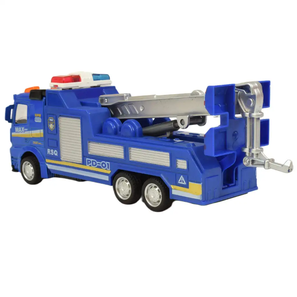 imagen de Conjunto de Policía: Camión de policía con ruedas de lenticular y sonido en varias versiones 19cm 1ud 14